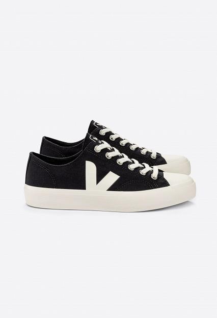Veja Wata II Low Canvas Black Pier